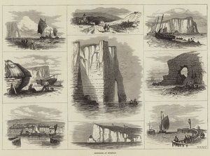 Bocetos en Etretat
